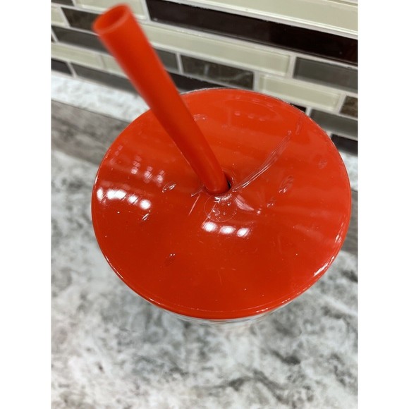 Starbucks Tumbler Thermal Mug Stainless Steel White-Orange Tie Dye Logo 16oz NWT - Picture 3 of 7